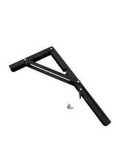 LAWAZIM Bracket - 50x22.5cm Black - Heavy Duty Space-Saving One-Touch Adjustable Foldable Wall Shelf Bracket for Wall-Mounted Storage, DIY, Utility Room, Kitchen, Garage, and RV Shelving Solutions  - Image 4