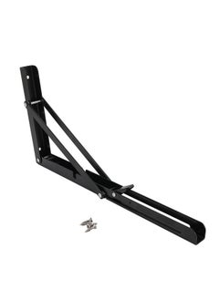LAWAZIM Bracket - 50x22.5cm Black - Heavy Duty Space-Saving One-Touch Adjustable Foldable Wall Shelf Bracket for Wall-Mounted Storage, DIY, Utility Room, Kitchen, Garage, and RV Shelving Solutions  - Image 2
