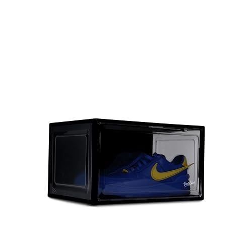 Bear Care Sneaker Box Black Pack of 1 | Front-Opening Heavy-Duty | Stackable Shoe Storage Organizer Crate with Magnetic Closure | Clear Sneaker Display and Dust-Proof Container | For Men and Women - Image 2