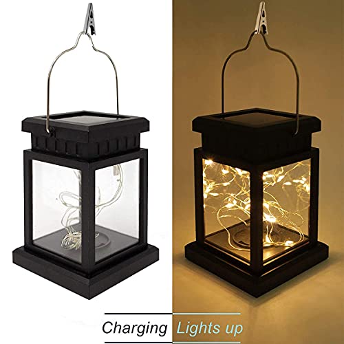 Epyz Solar Light Outdoor 30 LED Lantern for Garden Decorative Landscape Festival Decoration Lighting Balcony Pathways with Auto On/Off IP65 Waterproof Portable Lamp [ Pack of 1, Warm Yellow ] - Image 4