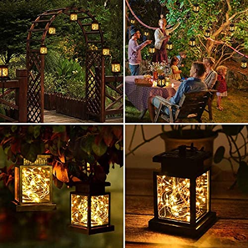 Epyz Solar Light Outdoor 30 LED Lantern for Garden Decorative Landscape Festival Decoration Lighting Balcony Pathways with Auto On/Off IP65 Waterproof Portable Lamp [ Pack of 1, Warm Yellow ] - Image 2