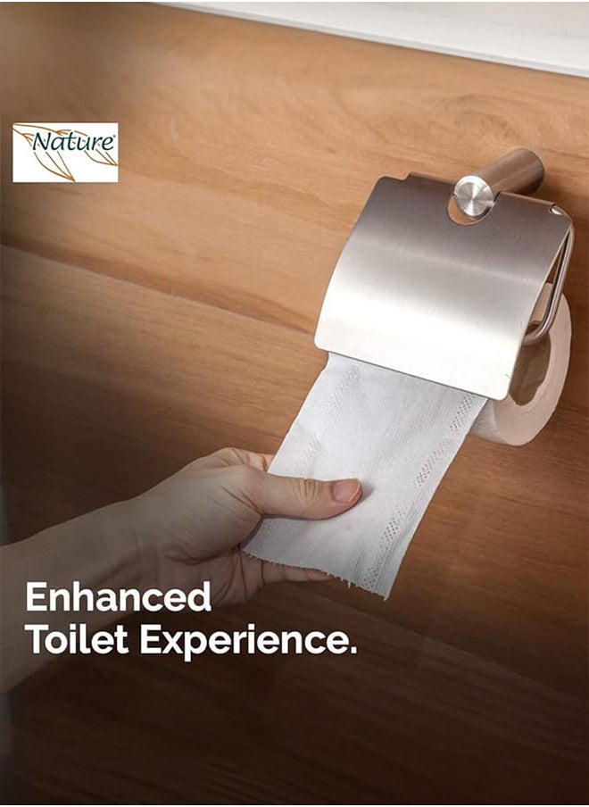 NATURE Toilet Rolls Flushable 375 Sheets X 2Ply 8+2 Free Rolls White  - Image 4