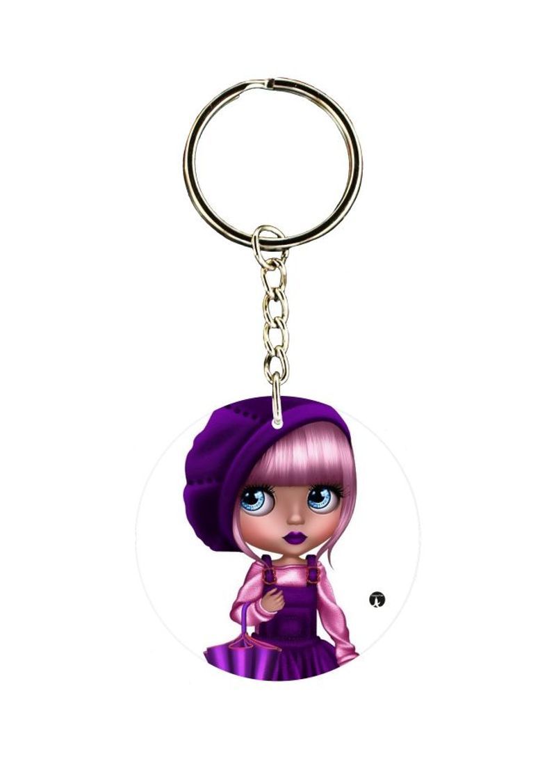 RKN Girl Printed Keychain