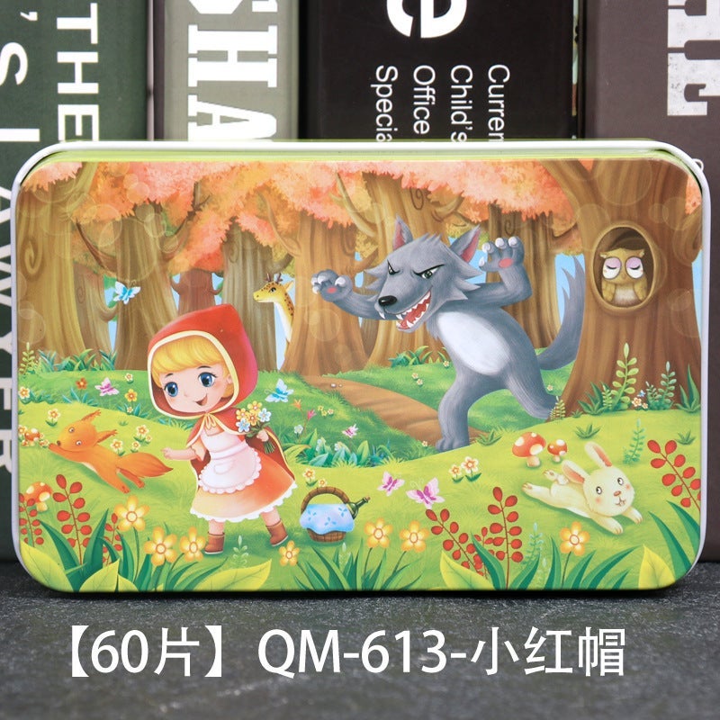 Wooden Puzzle 60-Piece Educational Toy for Kids 60 Little Red Riding Hood model: 613 - Image 1