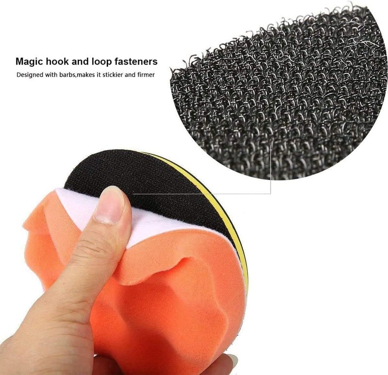 BangShou 25 Pack 3" Polishing Pads Set with M10 Drill Adapter for Auto Car Polishing - Image 4