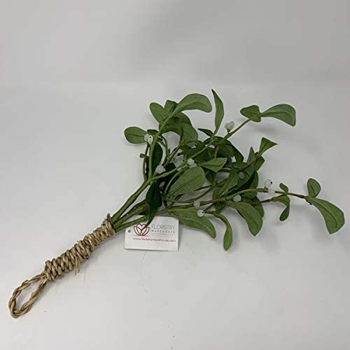 Floristrywarehouse Artificial Silk Mistletoe Bunch 14 inch Kissing Plant - Image 3