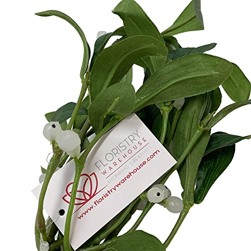 Floristrywarehouse Artificial Silk Mistletoe Bunch 14 inch Kissing Plant - Image 2