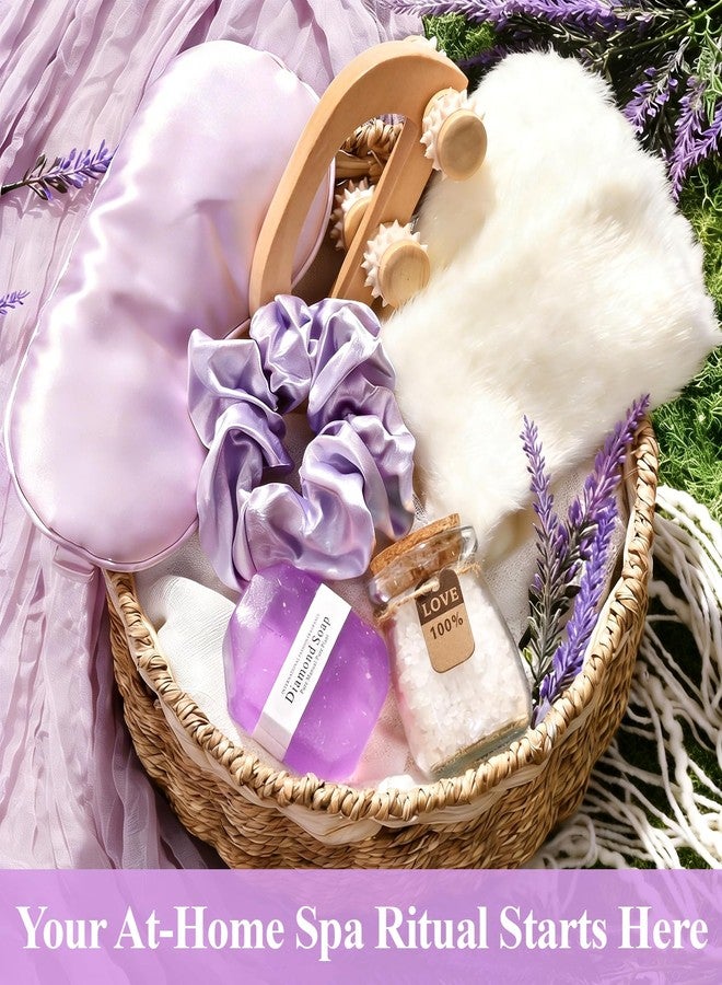 Cabtnca Mothers Day Gifts for Women Mom Daughter Garandma, Get Well Gifts for Women, Purple Self Care Package Gift Baskets for Woman, Birthday Gift Gift Set for Mom Sister Friend Wife Girlfriend - Image 5
