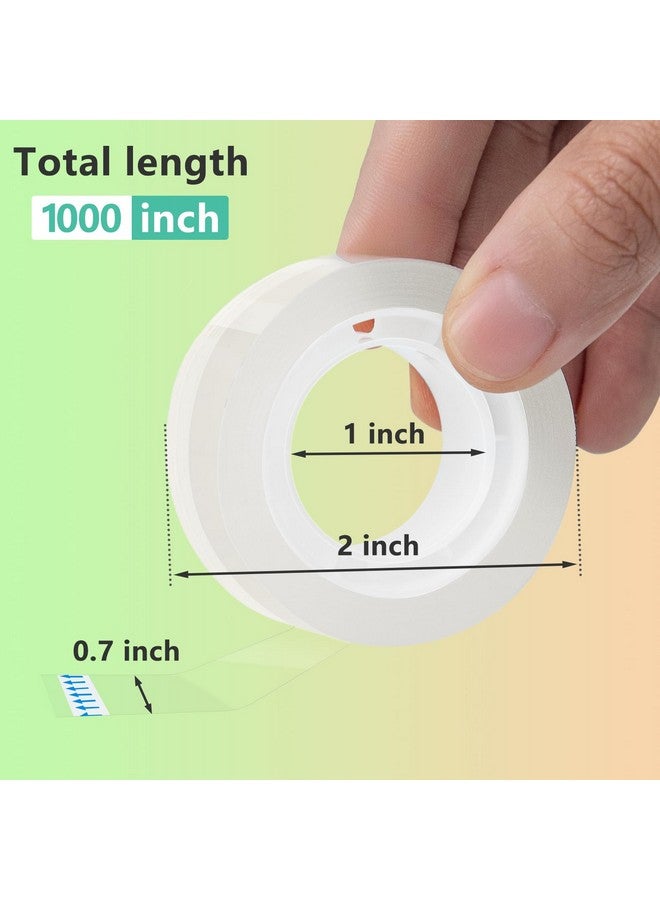 OWLKELA 12 Rolls Clear Tape Refills, Transparent Tape, All-Purpose Transparent Glossy Tape Rolls For Office, Home, School（60U） - Image 2