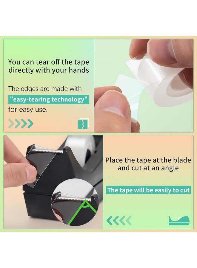 OWLKELA 12 Rolls Clear Tape Refills, Transparent Tape, All-Purpose Transparent Glossy Tape Rolls For Office, Home, School（60U） - Image 3