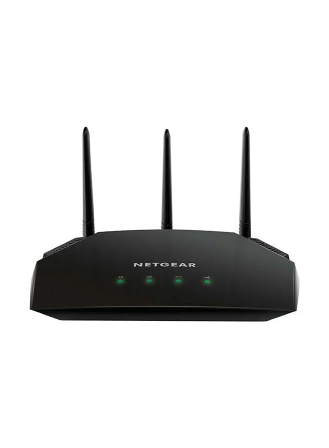 نت جير راوتر واي فاي ذكي ثنائي النطاق AC1750 أسود - Image 1