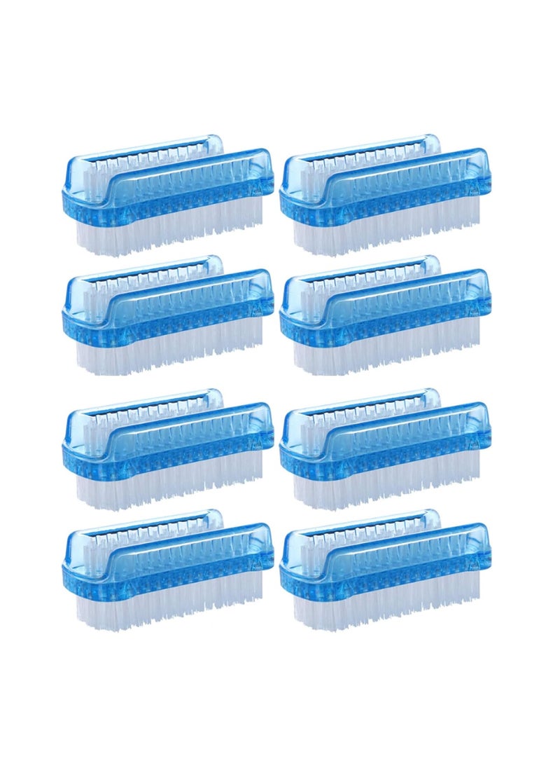 Nyassa 8 Pcs Nail Brush, Dual-sided Nail Brush, Fingernail Scrub Cleaning Brushes for Toes and Nails Cleaner Hand Scrubbing Cleaning Brushes 