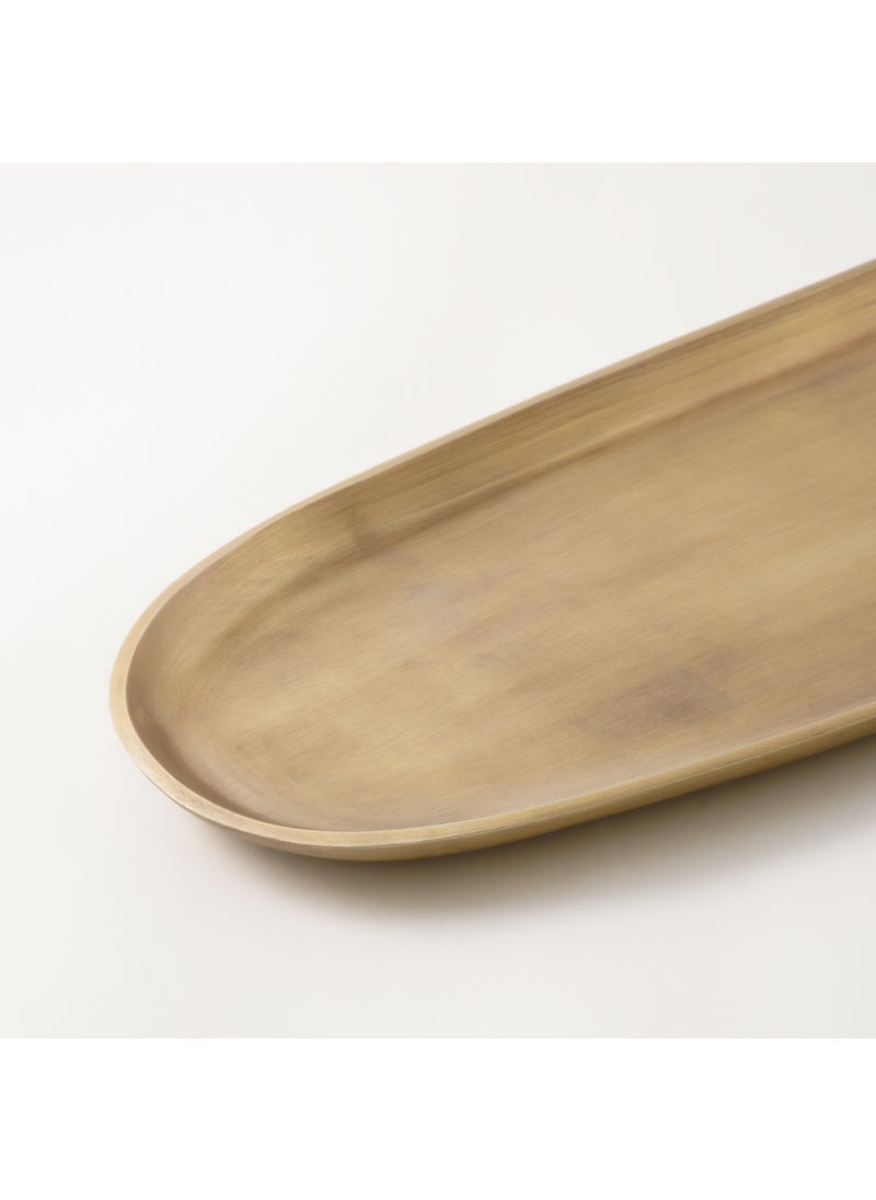 Homez - Homez metal decorative tray in gold 54*19*2cm - Image 1