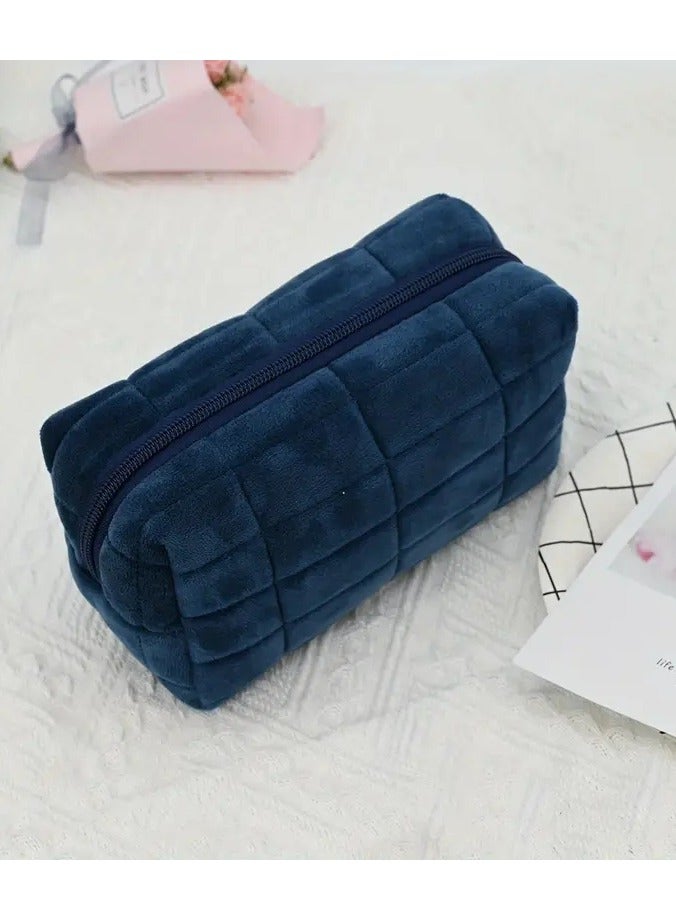 ORiTi حقيبة مكياج بسحاب صغيرة حقيبة تجميل مربعة تخزين سفر منظم حقيبة أدوات النظافة سعة كبيرة - Image 2