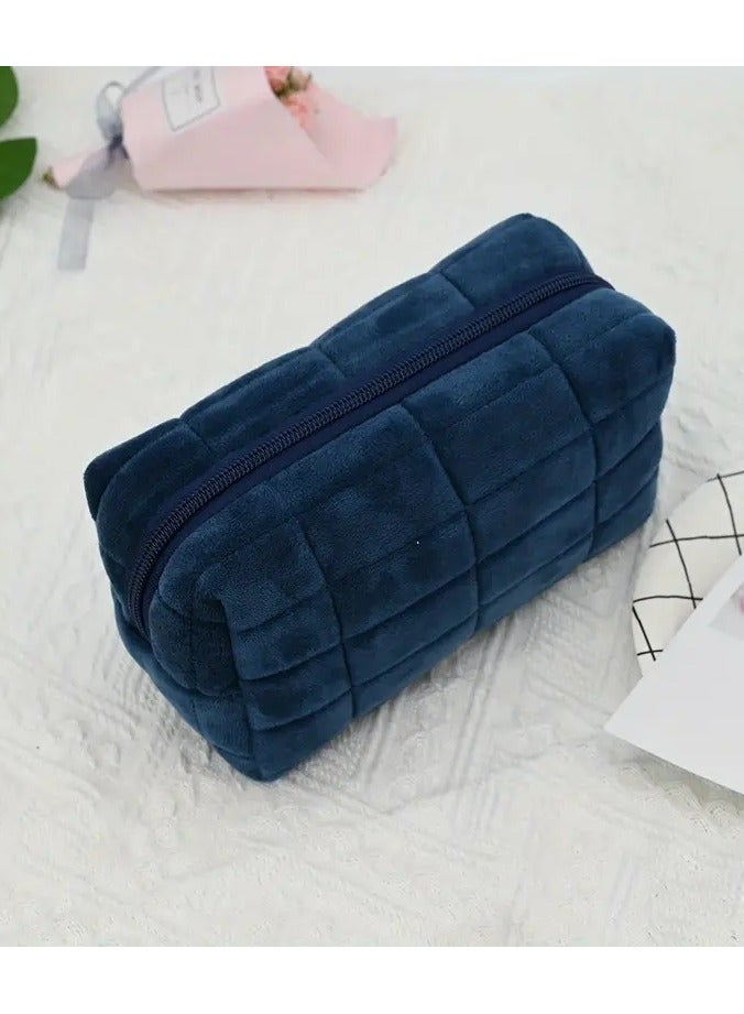 ORiTi حقيبة مكياج بسحاب صغيرة حقيبة تجميل مربعة تخزين سفر منظم حقيبة أدوات النظافة سعة كبيرة - Image 1