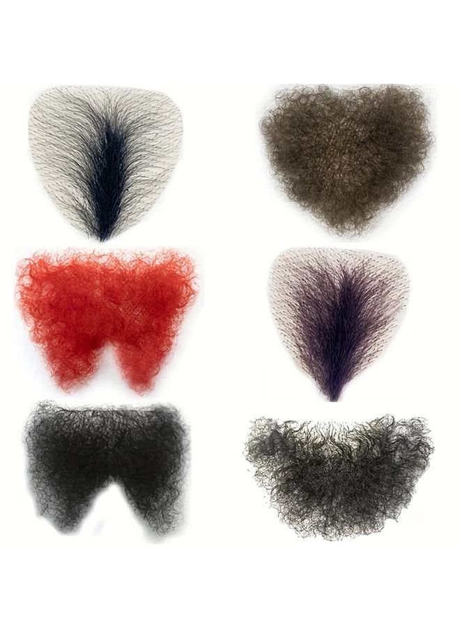 Handmade Kinky Wave Topper Wig Style 5 For Men Halloween Costume Theater Performance - Image 1
