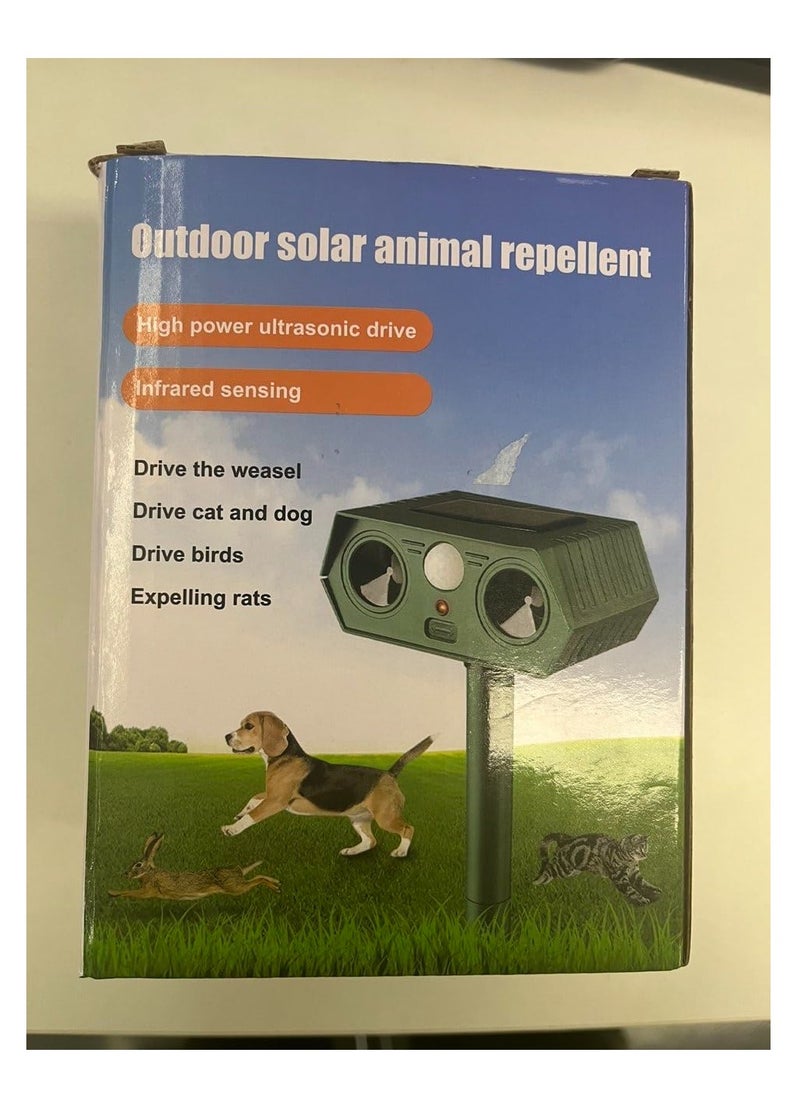 Generic - Solar-Powered Outdoor Animal Repeller - Effective Mole, Snake, Gopher, Vole, and Rat Deterrent for Your Yard and Garden - Waterproof Pest Control Solution. - Image 1