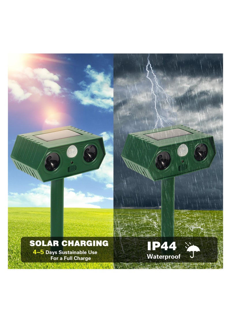 Generic - Solar-Powered Outdoor Animal Repeller - Effective Mole, Snake, Gopher, Vole, and Rat Deterrent for Your Yard and Garden - Waterproof Pest Control Solution. - Image 1