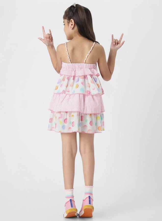 Nautinati Girls Strap Sleeve Casual Dress | Age 3-8 Years - Image 3