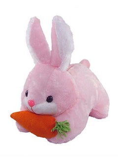 Tickles Tickles Rabbit with Carrot Stuffed Soft Plush Animal Toy for Kids Boys & Girls (Color: Pink Size: 25 cm)  - Image 1