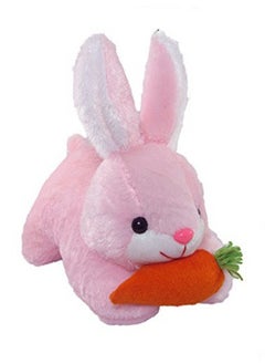Tickles Tickles Rabbit with Carrot Stuffed Soft Plush Animal Toy for Kids Boys & Girls (Color: Pink Size: 25 cm)  - Image 3