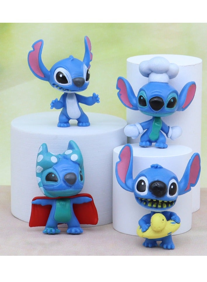 ستيتش 10 قطعة عمل خياطة دمية ، ليلو وخياطة نموذج تمثال دمية ، دمية الكرتون واقعية نموذج الديكور ، عالية الجودة مجموعة الكرتون ، ديكور - Image 3