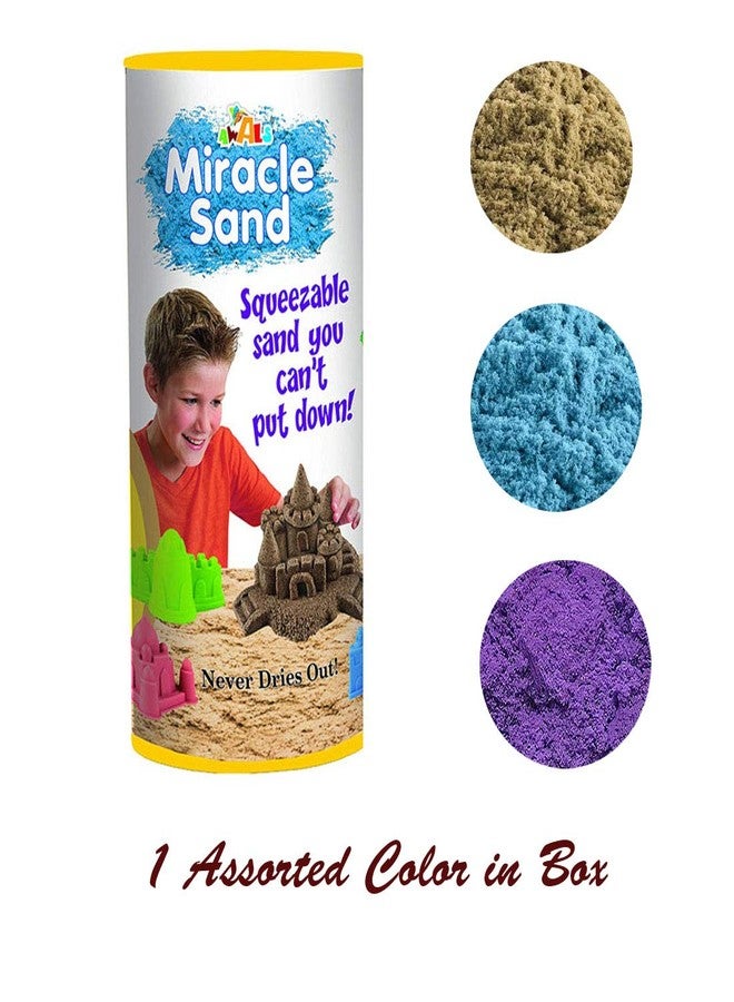 AWALS Miracle Sand for Kids Let Your Child Enjoy Smooth and Non Stick Indoor Art Project Squeezable Sand for Children |Sand Art Craft for Kids |Sand Clay for Kids |( 1 Assorted Color in Box ) - Image 4