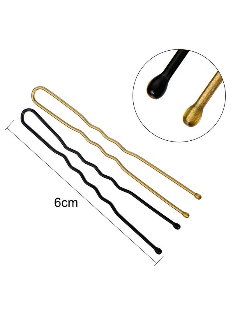 50 Pieces Hair Pins, Bobby Pins U Shape for Women for All Hair Types (6cm) (Brown) - Image 2