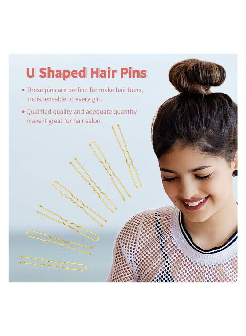 50 Pieces Hair Pins, Bobby Pins U Shape for Women for All Hair Types (6cm) (Brown) - Image 5