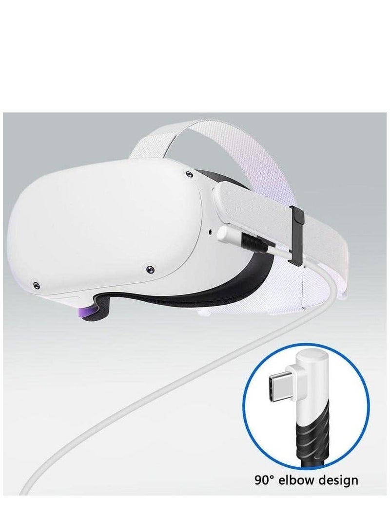 كابل شحن بيانات بطول 5 متر لجهاز Oculus Quest2 رابط USB 3.0 نوع C كابل نقل بيانات شاحن ملحقات نظارات الواقع الافتراضي - Image 3