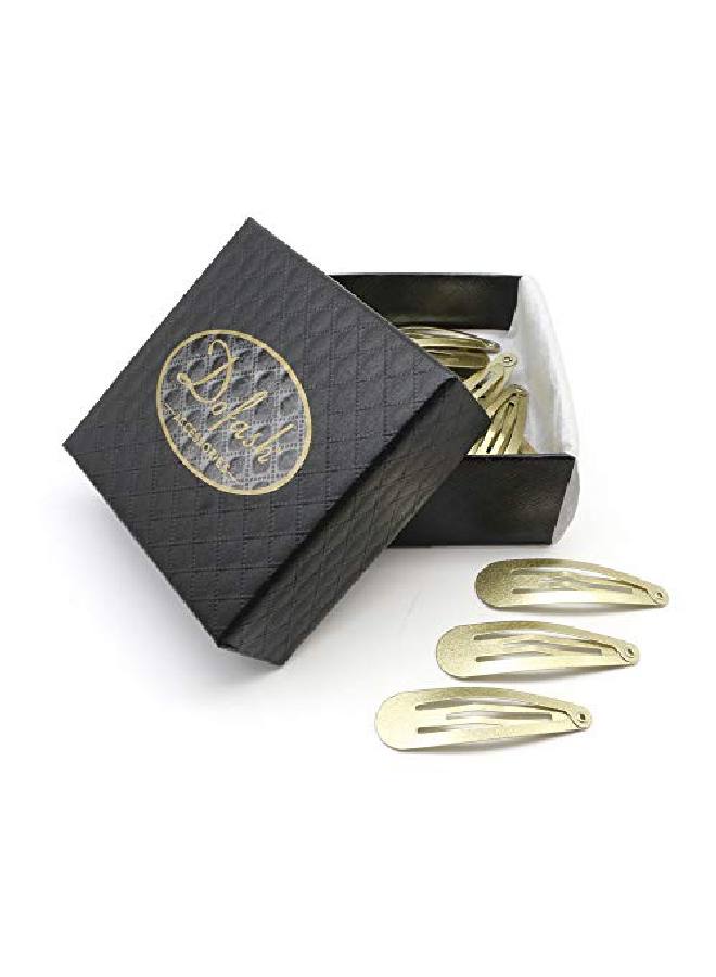 Dofash 20Pcs Snap Hair Clips Hair Grips Metal Hair Clips 5Cm/2In Hair Accessories For Girls （Blonde） - Image 3