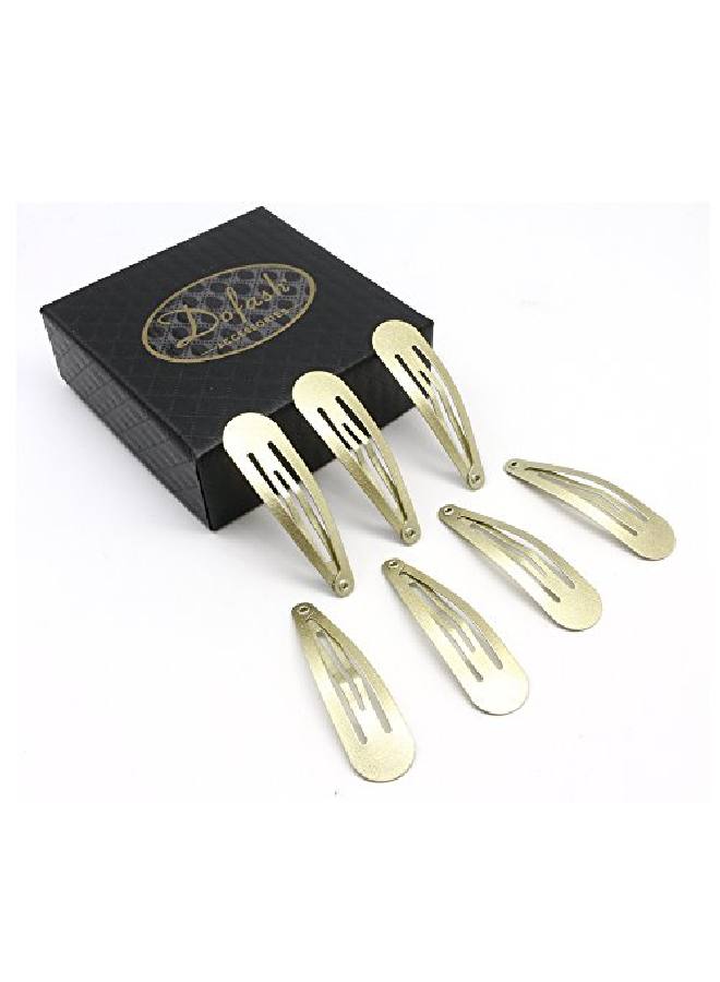 Dofash 20Pcs Snap Hair Clips Hair Grips Metal Hair Clips 5Cm/2In Hair Accessories For Girls （Blonde） - Image 4