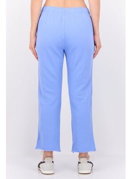 Aerie Women Regular Fit Plain Sweatpants, Blue  - Image 2