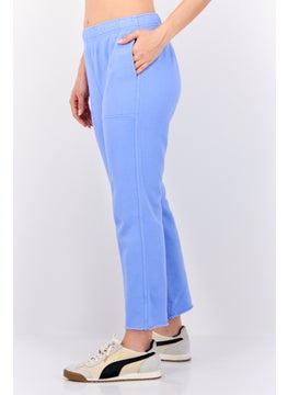 Aerie Women Regular Fit Plain Sweatpants, Blue  - Image 3