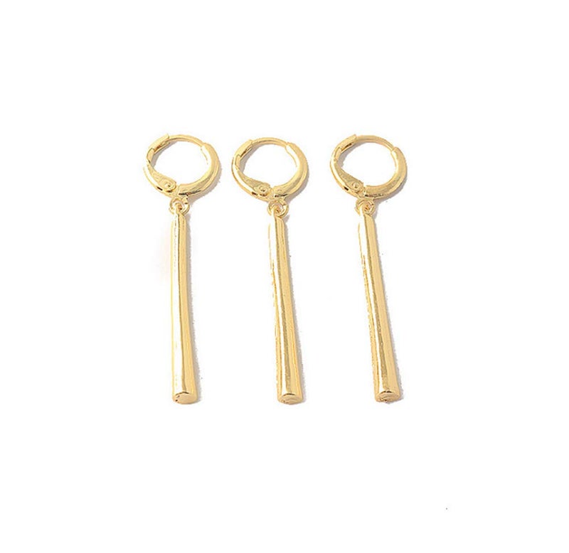 RAINDEWLL Zoro Earrings Roronoa Zoro Cosplay Earrings 3pcs Pin on Anime Earrings (gold-pin) - Image 1