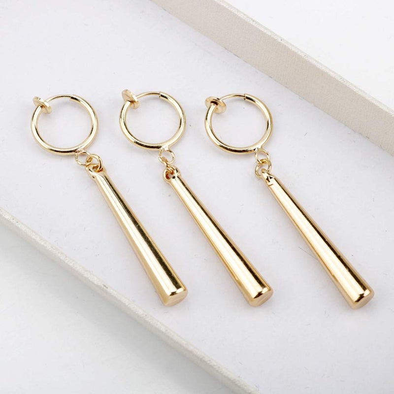 RAINDEWLL Zoro Earrings Roronoa Zoro Cosplay Earrings 3pcs Pin on Anime Earrings (gold-pin) - Image 2