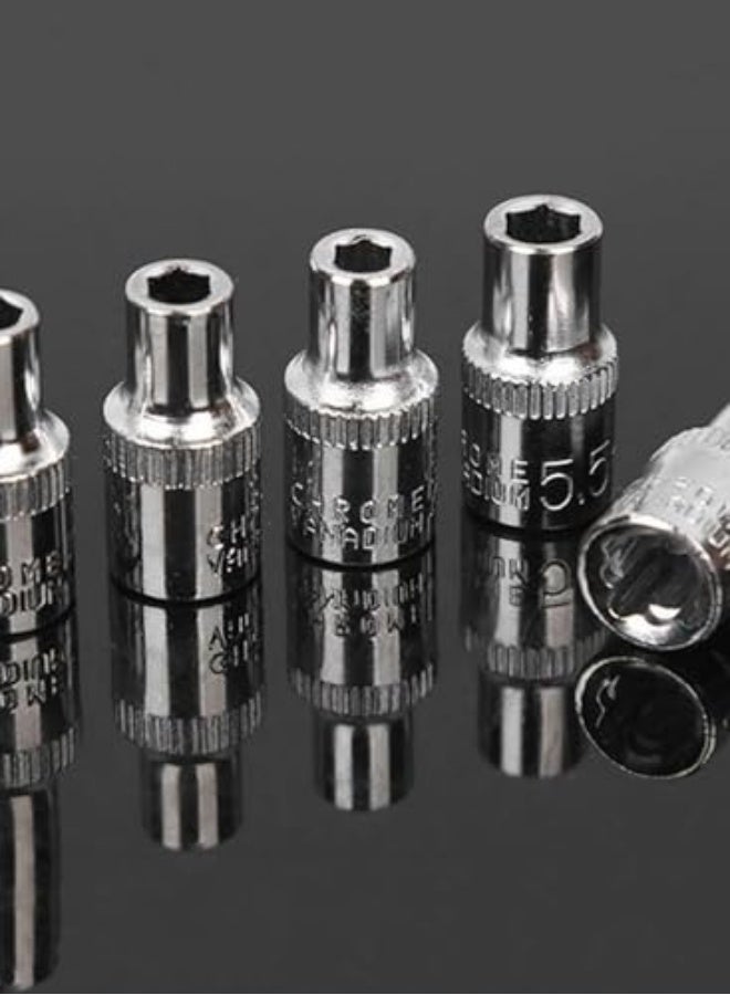 مجموعة أدوات إصلاح السيارات المكونة من 53 قطعة، مجموعة مفاتيح ربط سريعة، أدوات إصلاح السيارات للمنزل وصيانة السيارات - Image 2