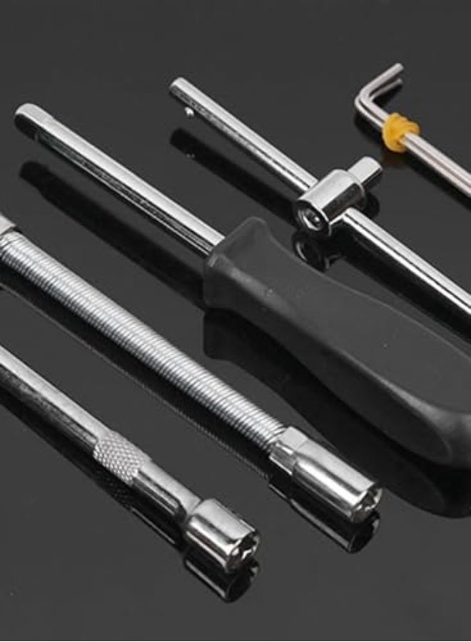 مجموعة أدوات إصلاح السيارات المكونة من 53 قطعة، مجموعة مفاتيح ربط سريعة، أدوات إصلاح السيارات للمنزل وصيانة السيارات - Image 5