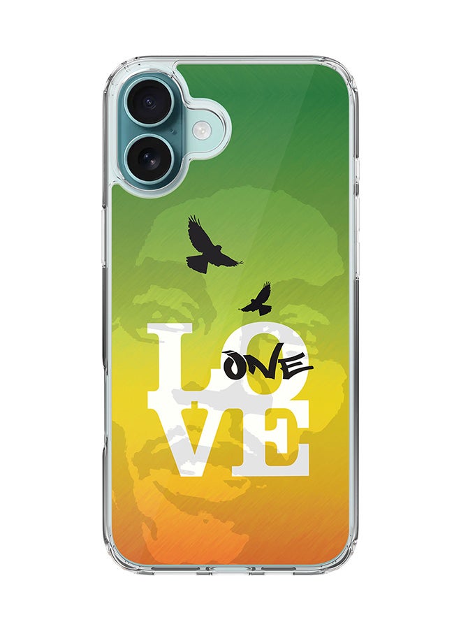 Stylizedd For iPhone 16 Plus Case [Compatible with MagSafe] Slim Magnetic cover Clear Phone Case - One Love - Image 1