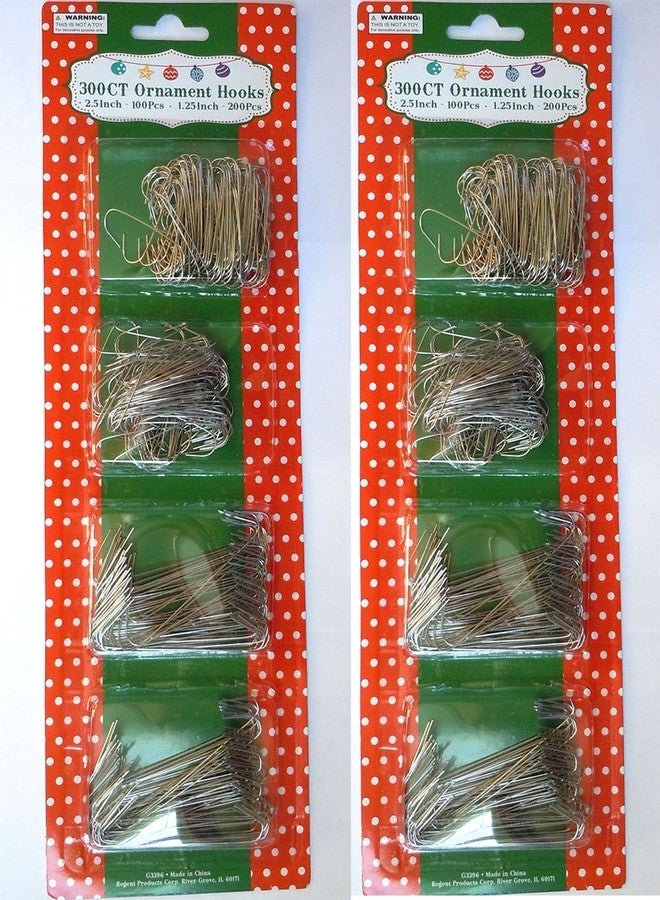 ريجنت خطافات زينة العطلات من ريجنت، 600 قطعة؛ فضية