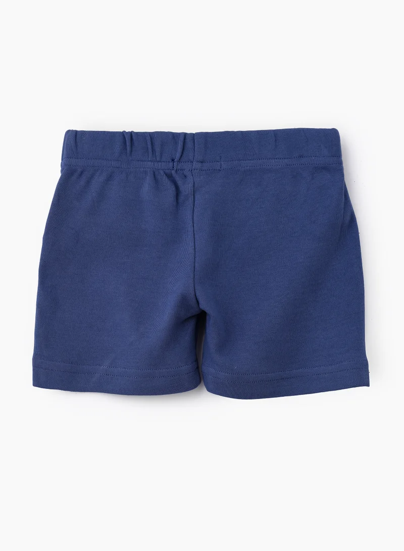 JAM Boys' Solid Navy Blue Cotton Shorts