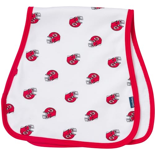 Gerber Baby NFL Team Bandana Bibs and Burp Cloth Set Chiefs One Size - Image 3