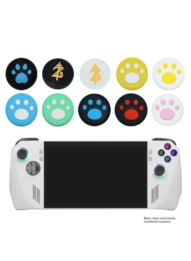 Silicone Protective Cap For ROG Gaming Joystick Suitable For ROG ALLY Console High Quality Durable Gaming Accessory-Product Color:Love-gray Background White Claw - Image 4