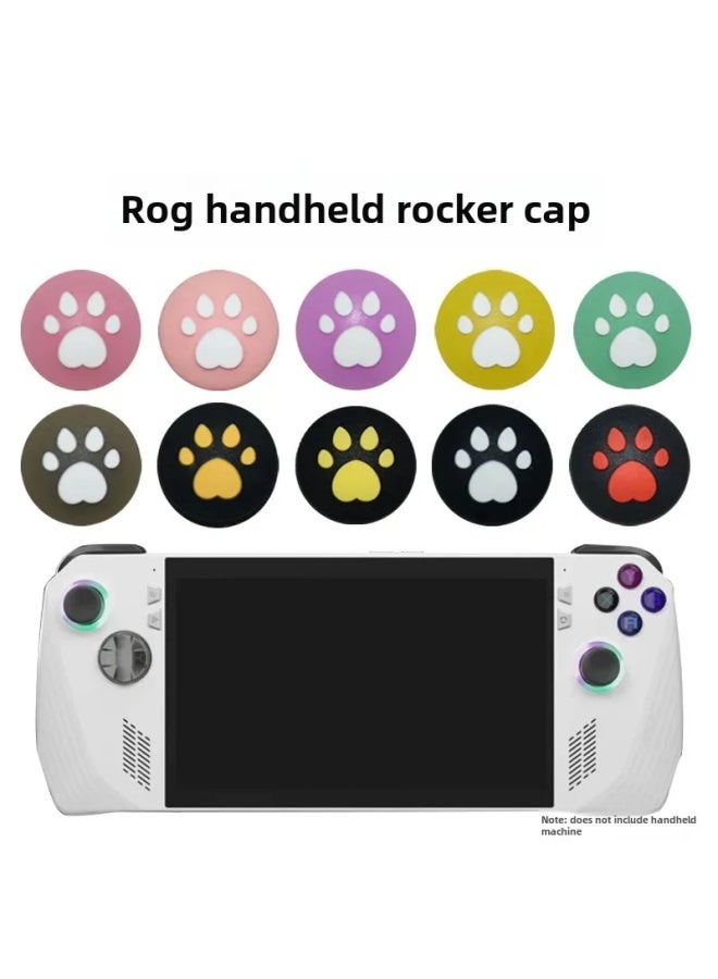 Silicone Protective Cap For ROG Gaming Joystick Suitable For ROG ALLY Console High Quality Durable Gaming Accessory-Product Color:Love-gray Background White Claw - Image 3