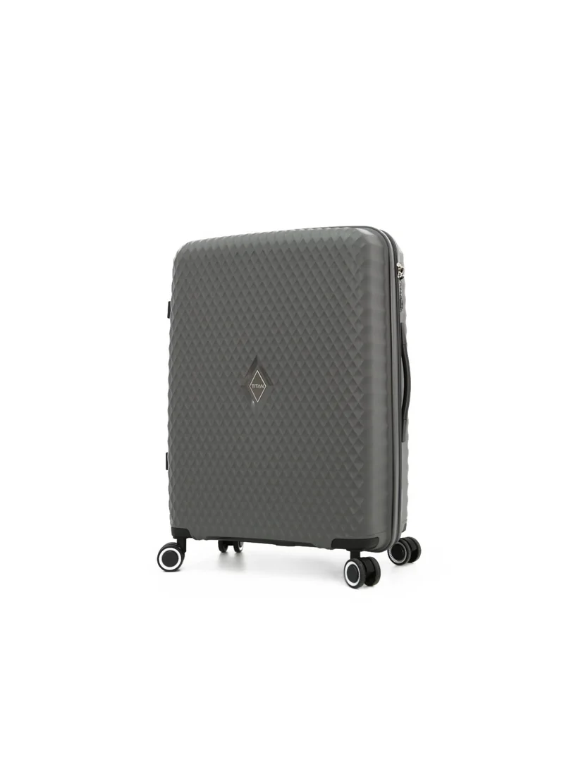 تيتان Hardside Luggage Trolley Bag 3 Pieces Set,Grey (S-20",M-24",L-28")