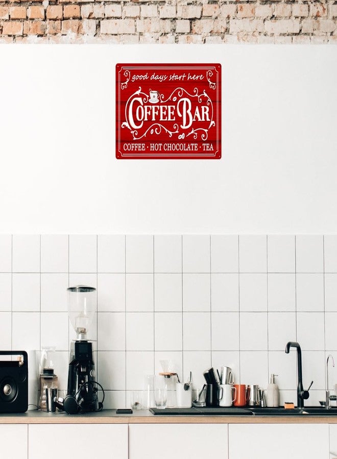 tosles Vintage Metal Sign - Coffee & Tea Bar Decor - Christmas & Hot Cocoa Station - 8 x 12 Inch - Image 5