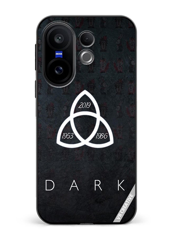 Protective Case Cover For Vivo X200 FE Dark Design Multicolour