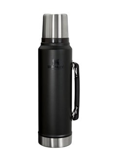 Stanley Classic Legendary Vacuum Bottle 20 oz | Wide Mouth with Leakproof Cup Lid | Keep Drinks Hot or Cold | Packable for Travel | Insulated Stainless Steel Thermos | BPA-Free | Black 2.0