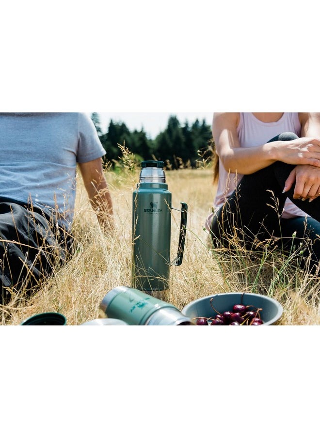 Stanley - Stanley Classic Legendary Vacuum Bottle 20 oz | Wide Mouth with Leakproof Cup Lid | Keep Drinks Hot or Cold | Packable for Travel | Insulated Stainless Steel Thermos | BPA-Free | Black 2.0 - Image 1
