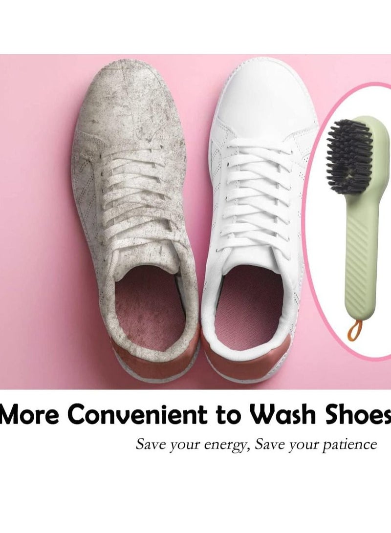 Excefore Automatic Shoe Brush,2 Pcs Cleaning Brush For Shoes, Press Type Automatic Liquid Adding Brush, Press Type Cleaning Brush, for Carpet Floor Sink Bathroom Household Cleaning Brushes - Image 4